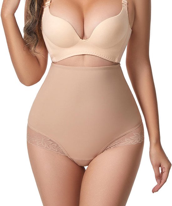 Risalti Shapewear, figuurvormend ondergoed voor dames, push-up billen, shapewear, platte buik, microvezel, zonder naden en etiketten, gemaakt in Italië, Natuurlijk., XXL