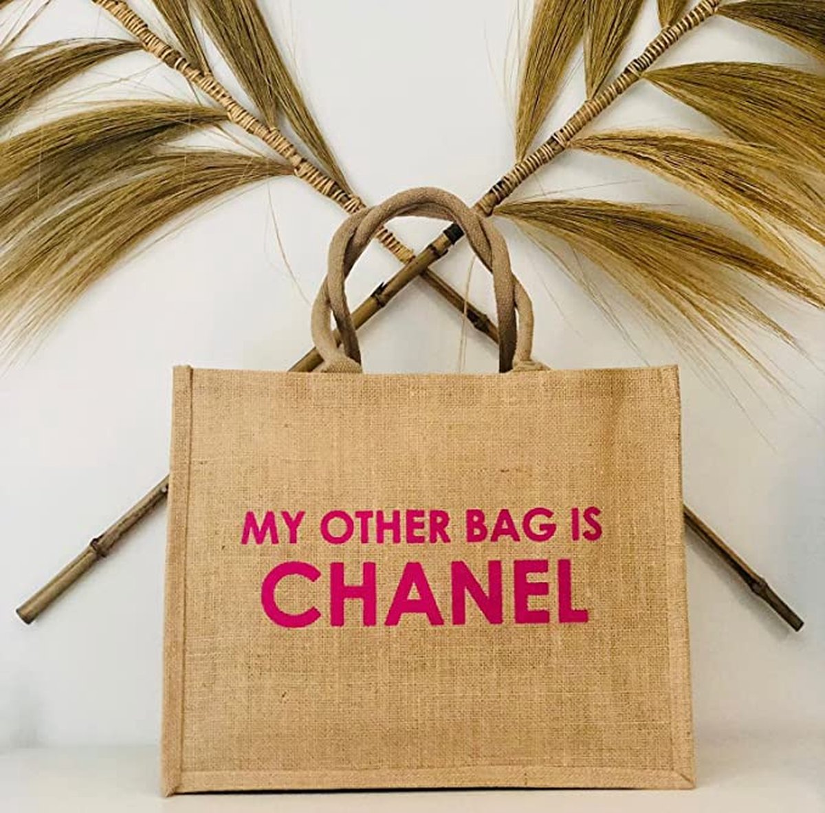 My other bag is Chanel roze geschikt als boodschappentas of