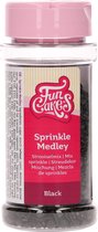 FunCakes Sprinkles Taartdecoratie - Sprinkle Medley - Zwart - 65g