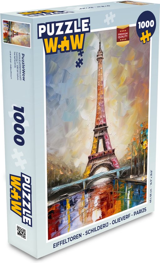 Puzzle Paris en peinture - 1000 pièces