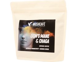 Mushcafé Lion's Mane & Chaga Koffie - 200 gram - Verhoogde weerstand - Mushroom coffee - Mushroom koffie