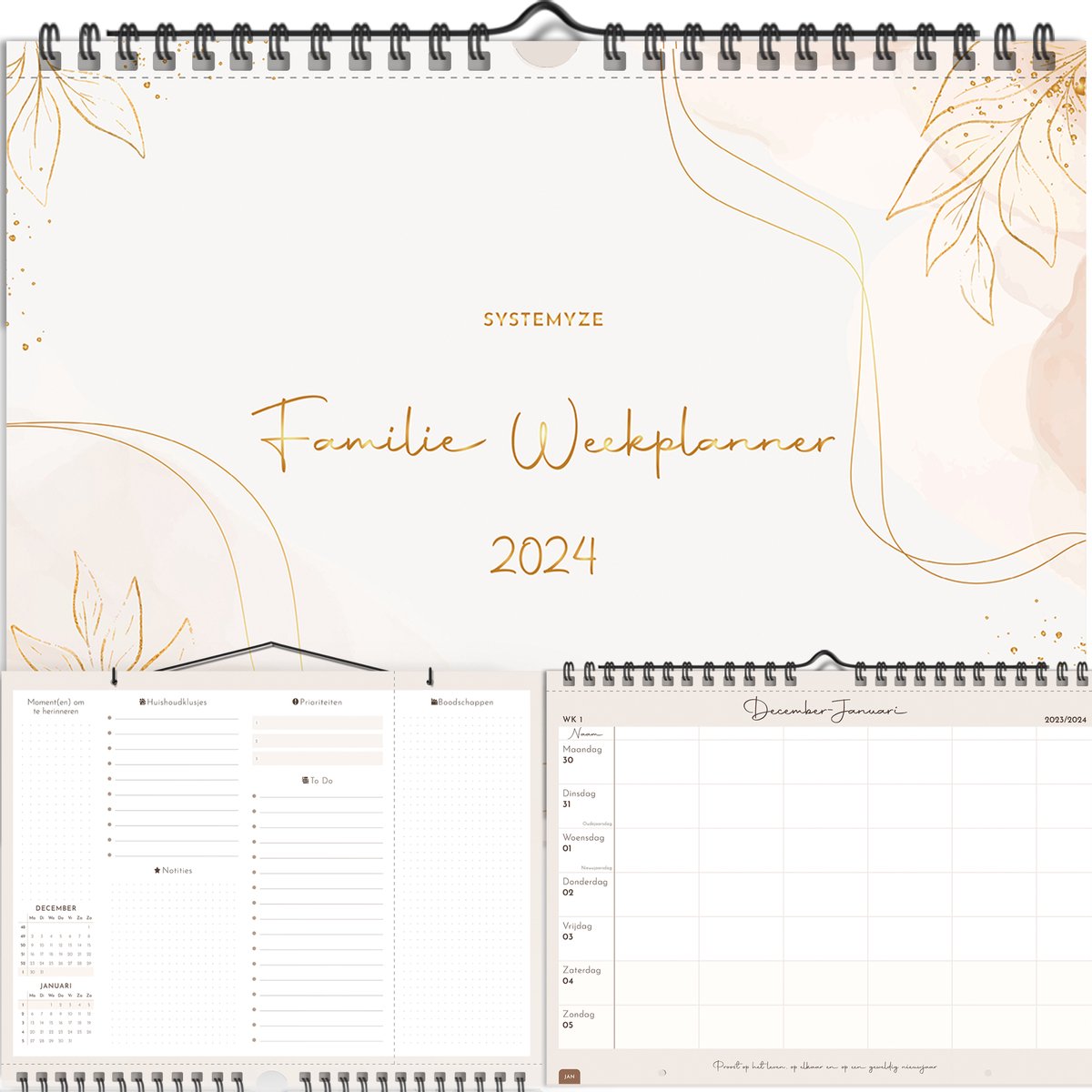 Coming Soon! Eind Oktober - Systemyze Familieplanner 2025 - Diverse designs verkrijgbaar op Prijzenvolger.com