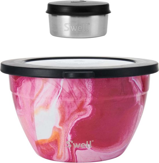 S'well Rose Agate Bowl | 10oz | Pink | Eco-Friendly, Reusable Bowl