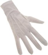 Witte handschoenen katoen de luxe S