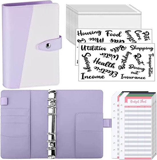 Budgetplanner Budget planner, money sleeves, ring binder, financial