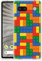 Leuk TPU Back Cover Google Pixel 7A Hoesje Customize Blokken