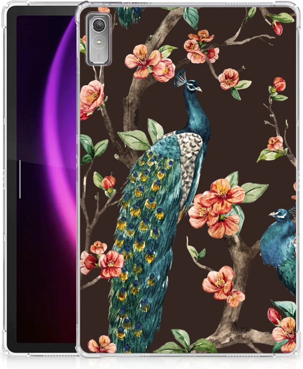 Back Cover voor Lenovo Tab P11 Gen 2 Back Case Pauw met Bloemen