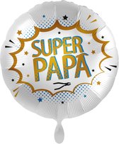Super Papa goud folieballon