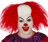 Fiestas Guirca - Pruik Clown bovenop kaal met rood haar - Carnaval - Carnaval pruik - Carnaval accessoires - Pruiken