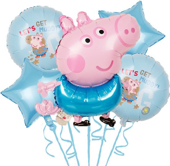 Ballonboog-5Stuks Verjaardag Decoraties Cartoon Ballonnen Set Baby Shower Kinderspeelgoed Gifts Party Leveranciers