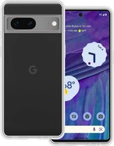 Hoes Geschikt voor Google Pixel 7A Hoesje Siliconen Back Cover Case - Hoesje Geschikt voor Google Pixel 7A Hoes Cover Hoesje - Transparant