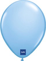 Folat - Folatex ballonnen Metallic Lichtblauw 30 cm 10 stuks