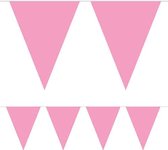 Folat - Mini vlaggenlijn licht roze 3 meter