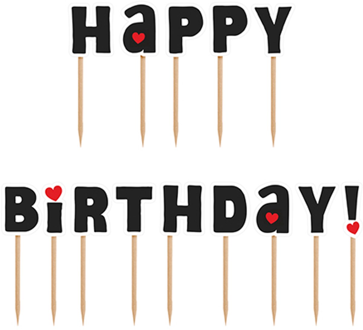 PartyDeco - Prikkers Happy Birthday