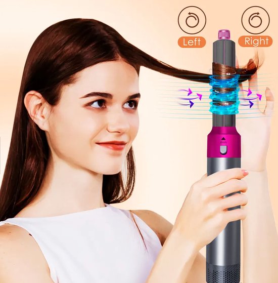 PTC Goods - Set 5 en 1 - Brosse pour sèche-cheveux - Fer à friser - Lisseur  - Hairwrap... | bol.com