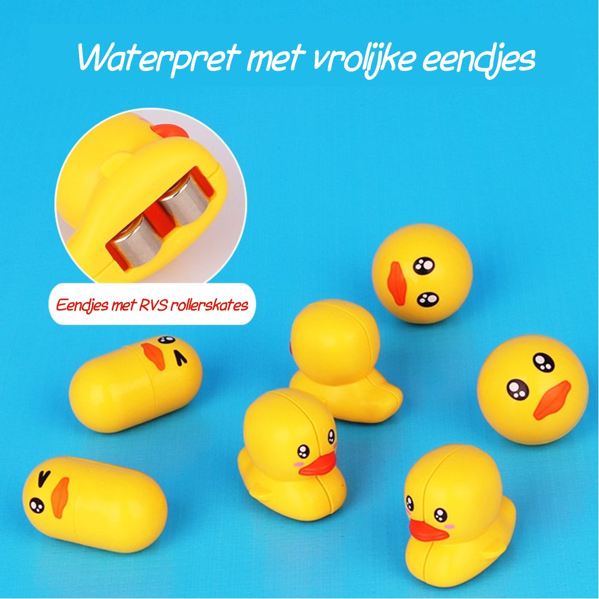 Kiddel XL Waterbaan & Glijbaan Badset – 66-delige DIY Waterbaan met Eendjes – Knikkerbaan Montessori Badspeelgoed voor Kinderen vanaf 3 Jaar — afbeelding 7