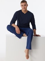 Schiesser Pyjama lange - Comfort Essentials Heren Pyjamaset - Maat XL