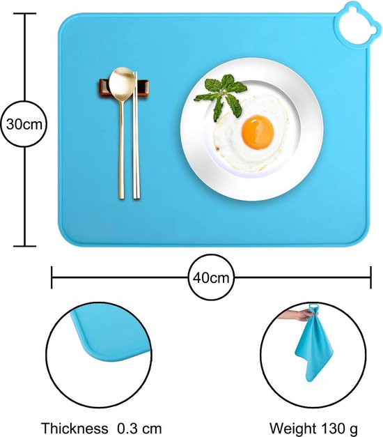 Siliconen placemats voor kinderen baby, vaatwasmachinebestendige