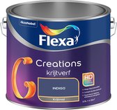 Flexa | Creations Muurverf Krijt | Indigo - Kleur van het jaar 2013 | 2.5L
