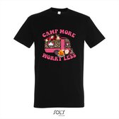T-shirt Camp more, worry less - T-shirt korte mouw - zwart - 2 jaar
