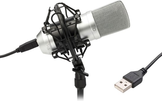 TIE Studio Studio Condenser Mic WH USB-studiomicrofoon bekabeld incl. spin, incl. kabel 19-90012 (1