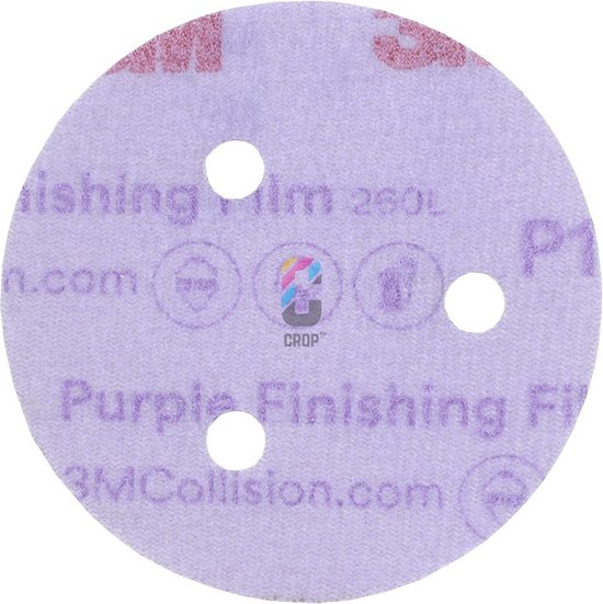 3M 51266 260L+ Purple Micro Schuurschijven 75mm P1200 - 50 stuks