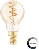 EGLO LED Lamp - E14 - Ø 4,5 cm - P45 - Amber - 2000K - Dimbaar