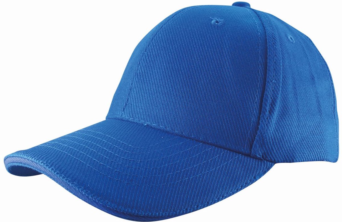 Benza luxe canvas sandwich Baseballcap - Kobaltblauw