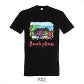 T-shirt Beach please - T-shirt korte mouw - zwart - 6 jaar