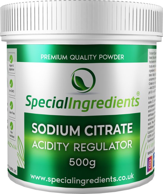 Special Ingredients Ltd. Sodium Citrate - natriumcitraat voor moderne gastronomie - 500 gram