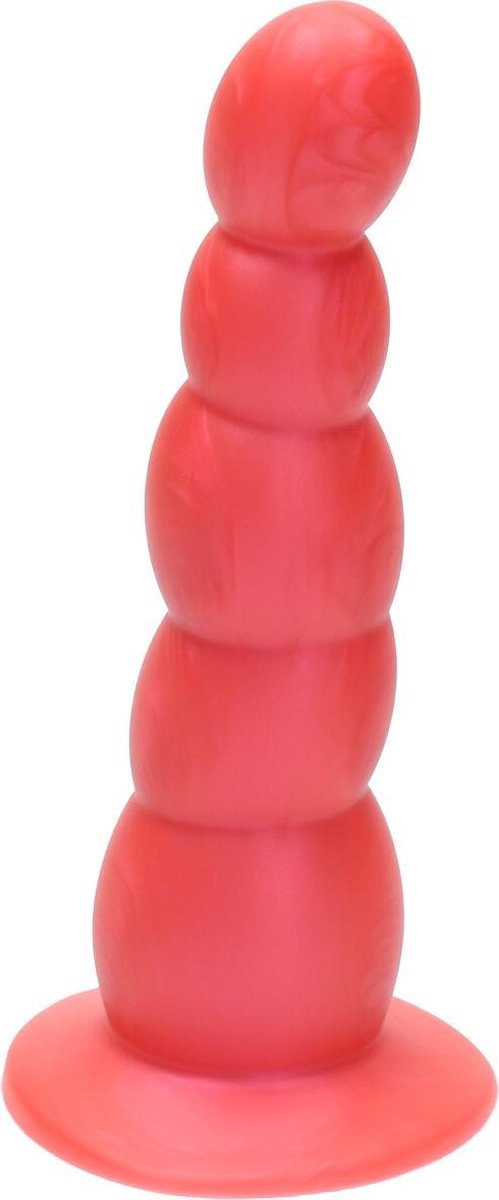 Goedkoopste Ylva & Dite - Circe - Siliconen Anale / Vaginale dildo - Made in Holland - Fel Rood Metallic