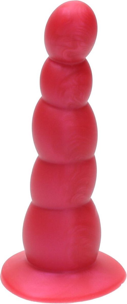 Goedkoopste Ylva & Dite - Circe - Siliconen Anale / Vaginale dildo - Made in Holland - Rood Metallic
