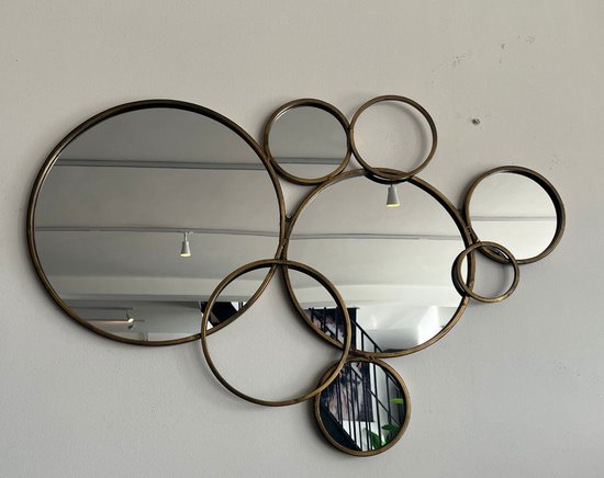 Miroir Évadine |Miroirs ronds| Bronze | 100 x 68 cm