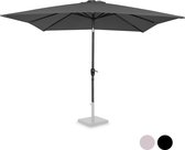 VONROC Premium Stokparasol Rosolina 280x280cm - Incl. beschermhoes – Vierkante parasol - Kantelbaar – UV werend doek – Grijs