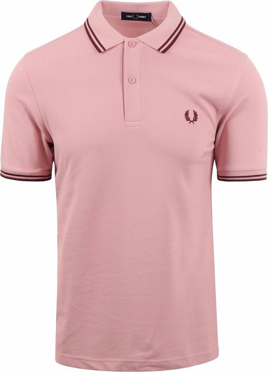 Fred Perry - Polo M3600 Roze S29 - Slim-fit - Heren Poloshirt Maat XXL