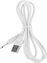 Oplaadkabel Easytoys vibrator dildo USB naar AUX mono 2,5mm met 19,00mm lange pin adapter plug | Alula Vibe, Stellar Vibe, Aurora Vibe, Couples Vibrator, Midnight Rabbit, Lunar Vibe, Strapless Strap-On