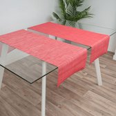 Tafelloper geweven vinyl rouge | Franse Tafelkleden®