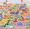 Afbeelding van het spelletje 15Pcs - Vissen - Speelgoed - Houten - Magnetische - Montessori - Baby - Cartoon - Mariene - Leven - Cognitie - Vis - Games - Onderwijs - Ouder-kind - Interactieve