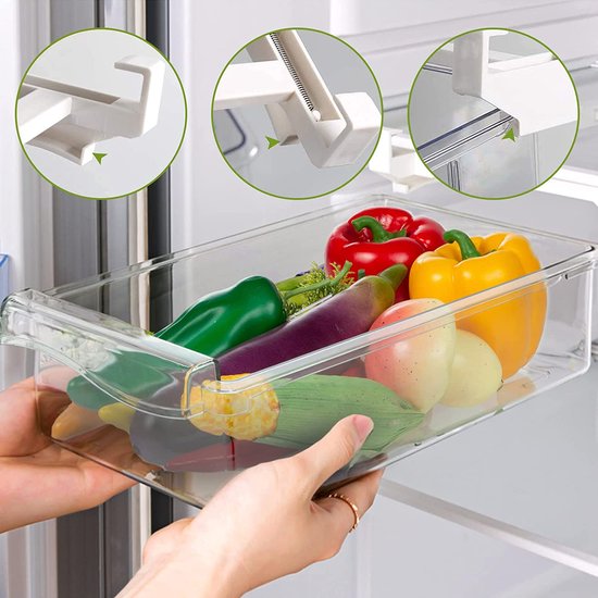 Réfrigérateur Boîte De Rangement De Haute Qualité Transparent Boîte De  Rangement