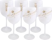 Moët & Chandon Ice - 6 Verres à Champagne ( blanc) - Acrylique