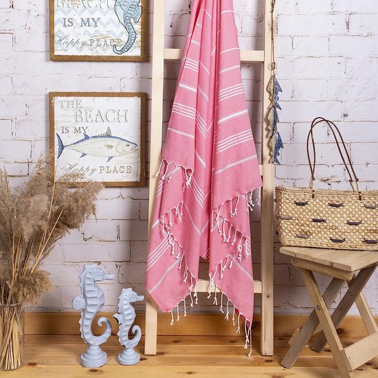 Serviette De Hammam Turc Luxe 100% Coton – SPA, Yoga, Plage – Neuve Avec Étiquettes