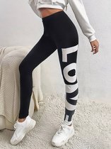 Sportlegging Dames - De beste shaping leggings die je billen liften- Yogalegging - Billen Lifting legging - Legging grijs - Zwart / Wit Maat XXL