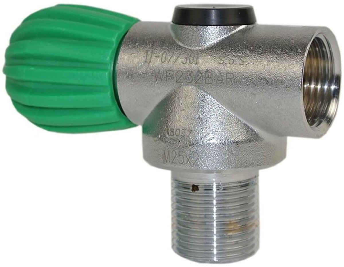 Metalsub Ccr In Line Nitrox M25 Din Klep Grijs