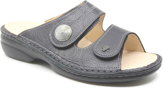 Finn Comfort, SANSIBAR, 02550-760099, Zwarte slippers