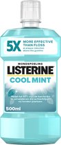Bain de bouche LISTERINE Cool Mint, bain de bouche rafraîchissant pour lutter contre les bactéries nocives pour des gencives saines, 500 ml