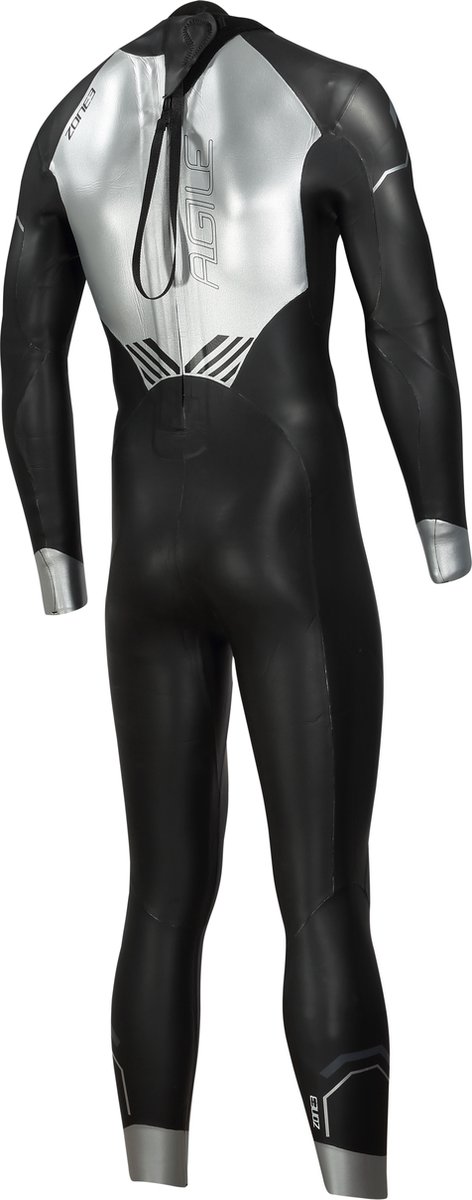 2023 Zone3 Heren Agile Triathlon Wetsuit - Black / Silver S