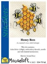 Mini Borduurpakketje - Bijen Met Honingraad