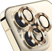 Casemania Camera Lens Glas Geschikt voor Apple iPhone 13 Pro - Gehard Glas Camera Protector - Goud