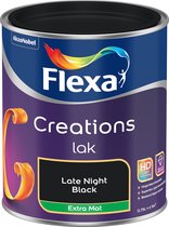 Flexa creations lak extra mat - Mat Zwart - 750ml