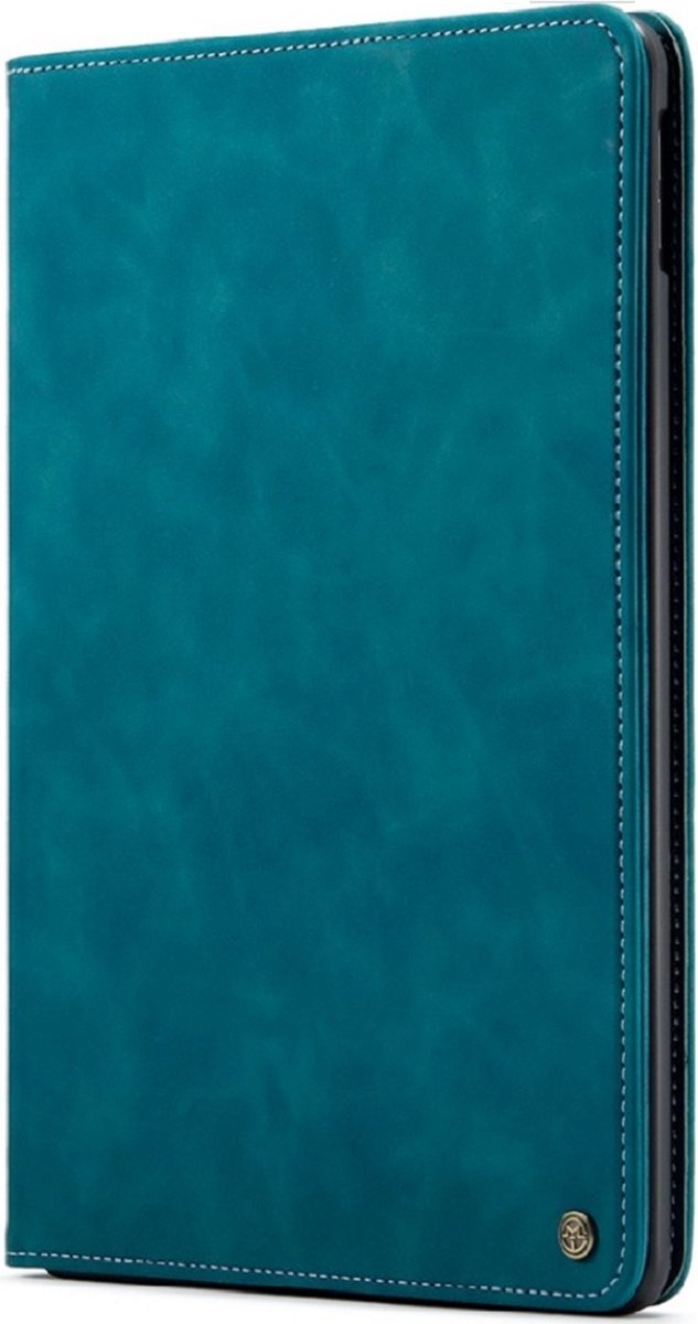 CaseMe Tablethoes geschikt voor Apple iPad Pro 11 (2018/2020/2021/2021) | Tabletcase met pasjeshouder kaartenhouder | Tablet Hoes Hoesje gemaakt van Premium Suede imitatieleer | Bookcase met regelbare standen - Groenblauw